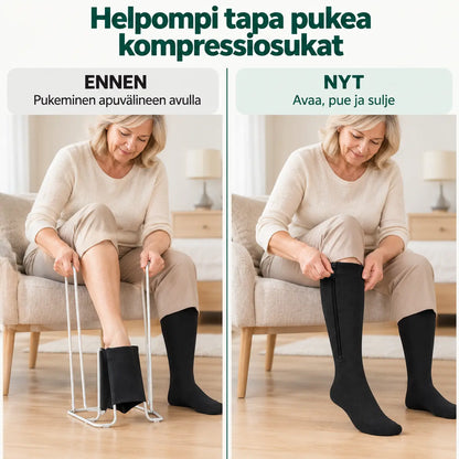 Vetoketjulliset kompressiosukat