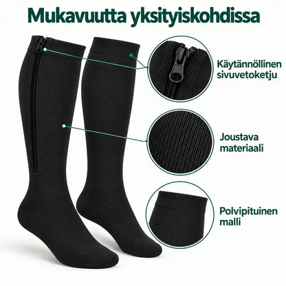 Vetoketjulliset kompressiosukat