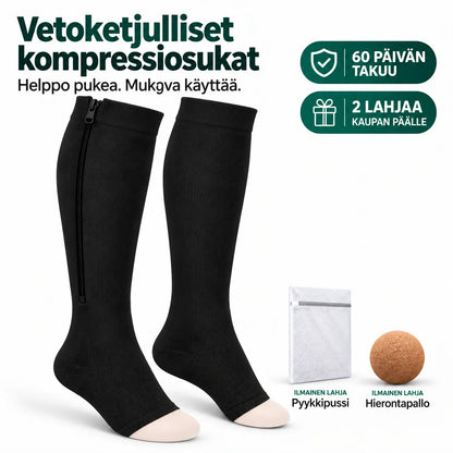 Vetoketjulliset kompressiosukat