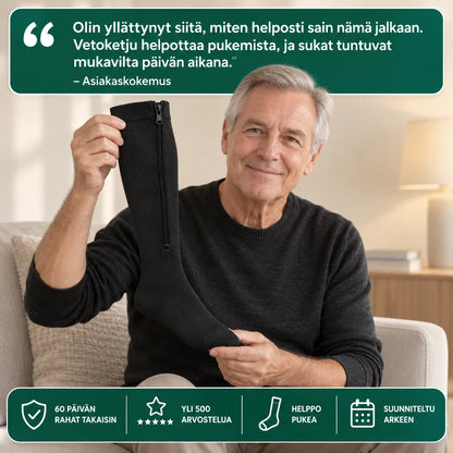 Vetoketjulliset kompressiosukat